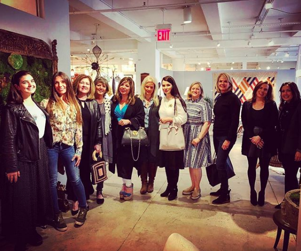 photo of Heather Karlie Vieira, Toma Clark Haines The Antiques Diva and several other women business owners at the New York Design Center