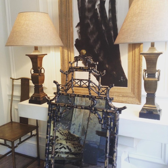 Paolo Moschino - Nicholas Haslam Showroom. Vintage Chinoiserie lamps.